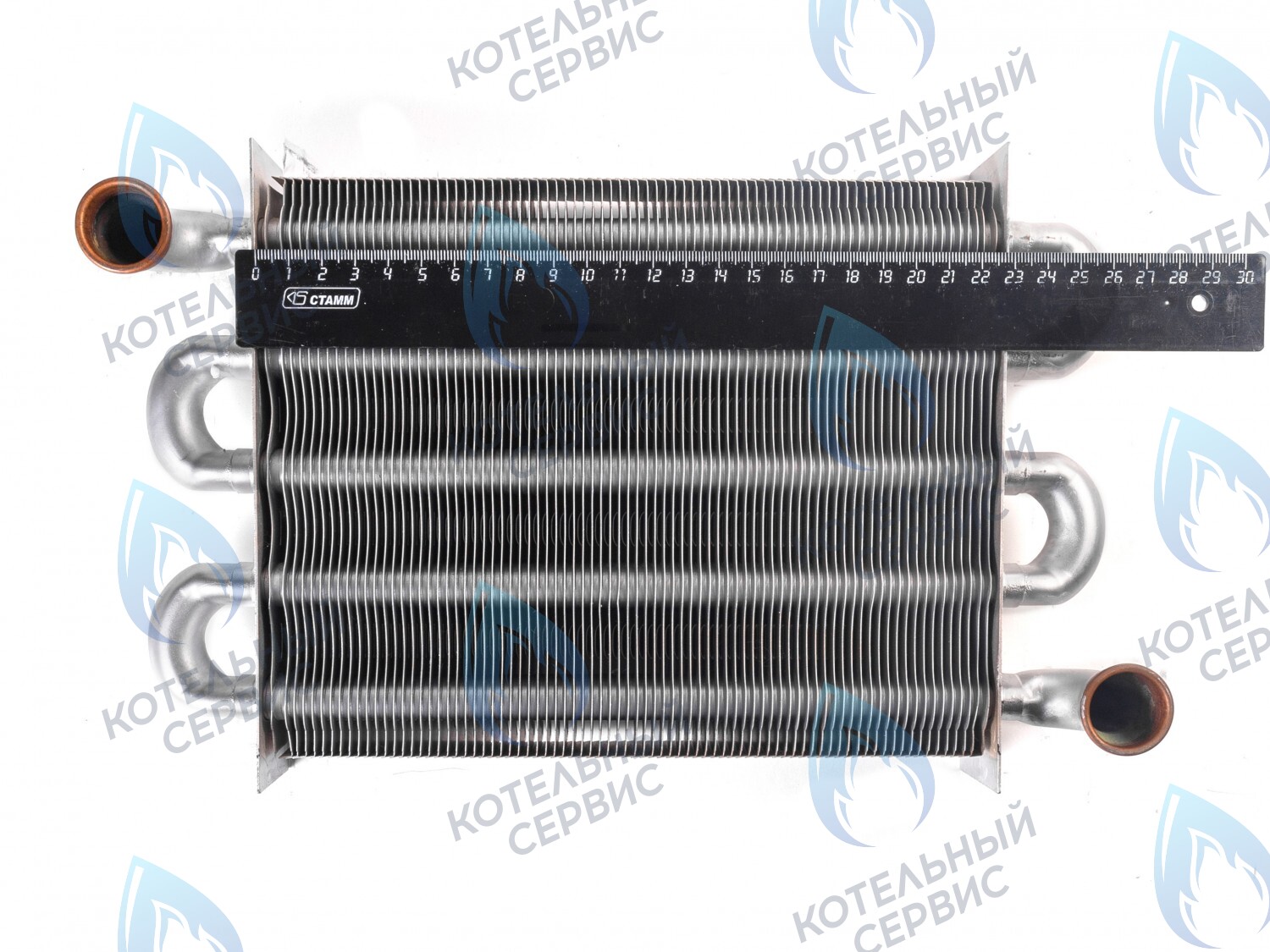 398615500 Теплообменник первичный (основной) (крепление - клипсы) Ferroli Fortuna Pro F13-F24 (398002570,398615500) в Москве
