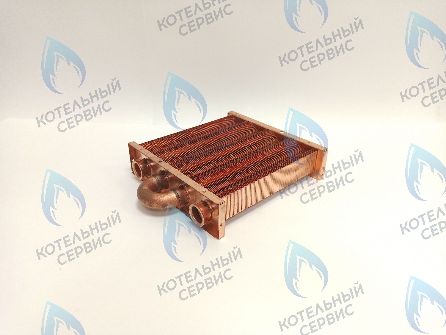 EM021-180-02 Теплообменник отопления без фитингов (180 мм) 85 FIN (130-200 HSG/ICH/MSC)(3318108610, 3318108640) DAEWOO в Москве