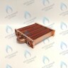EM021-180-02 Теплообменник отопления без фитингов (180 мм) 85 FIN (130-200 HSG/ICH/MSC)(3318108610, 3318108640) DAEWOO в Москве