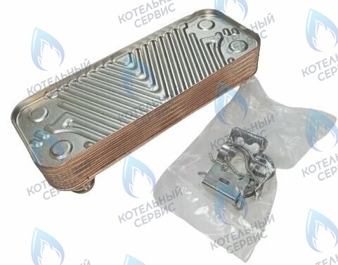 ES190W-000-16F-HR Теплообменник ГВС вторичный 16 пластин VAILLANT TURBO MAX VUW в Москве