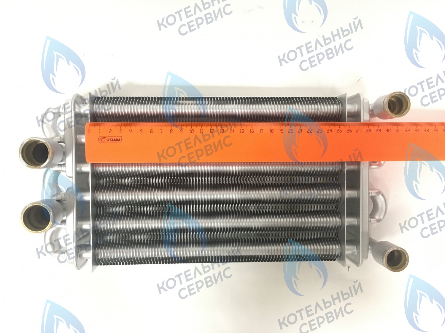 02-4002 Теплообменник битермический (260мм) 24кВт 24-T-1 24-C-1 (до 05.2016) GAZECO в Москве