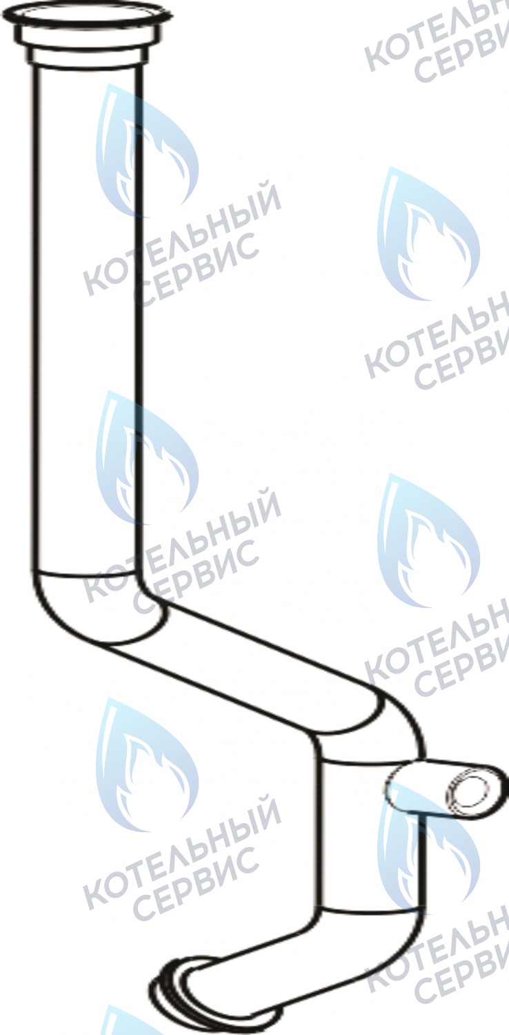 2090944 Обратный трубопровод (15,1-23,3 кВт) CELTIC-DS PLATINUM 3.13, 3.16, 3.20 (2090944) в Москве