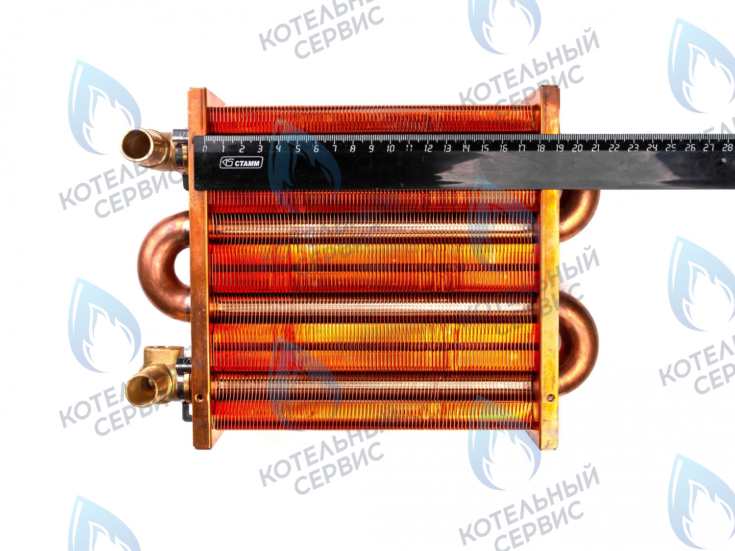 3318108640 Теплообменник первичный (основной) 180мм 85 FIN (130-200 HSG/ICH/MSC) DAEWOO в Москве