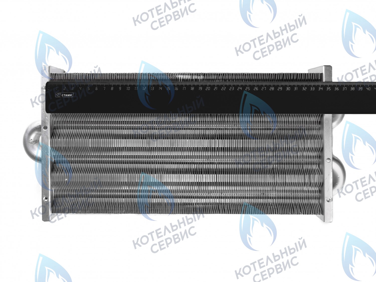 EM021-348 Теплообменник первичный основной (без фитингов) 348мм 147 FIN (350MSC) (3318109500, 3318113000, 3318113020) DAEWOO в Москве