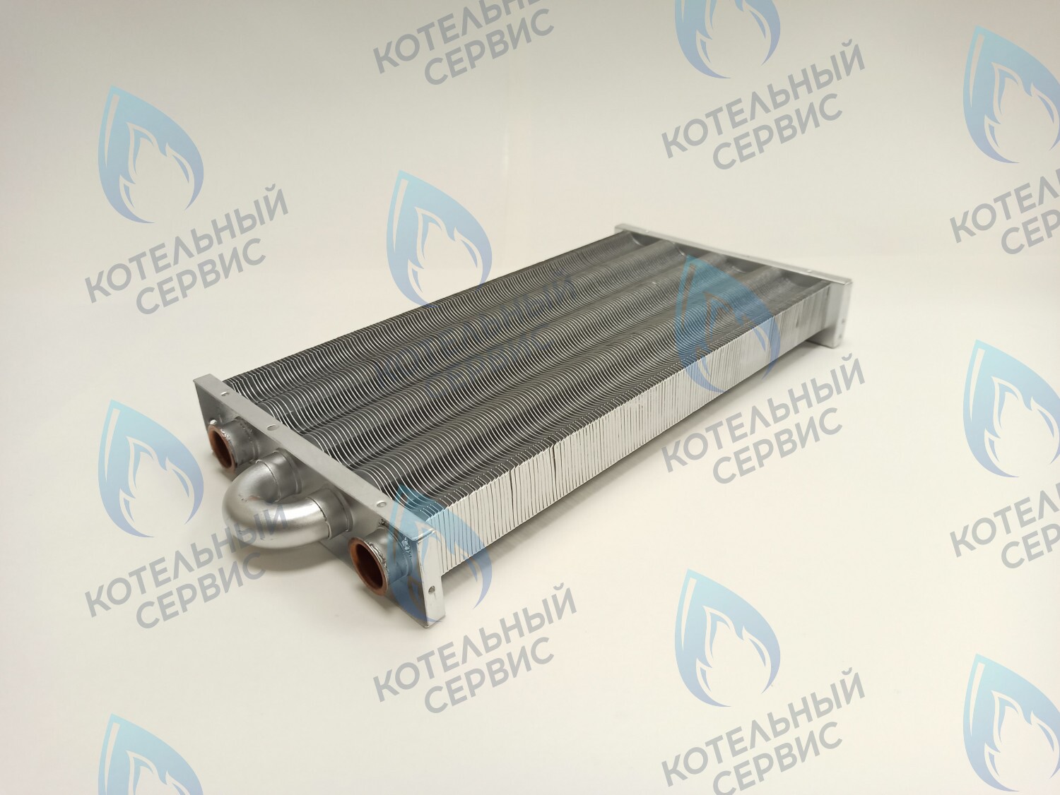 EM021-348 Теплообменник первичный основной (без фитингов) 348мм 147 FIN (350MSC) (3318109500, 3318113000, 3318113020) DAEWOO в Москве