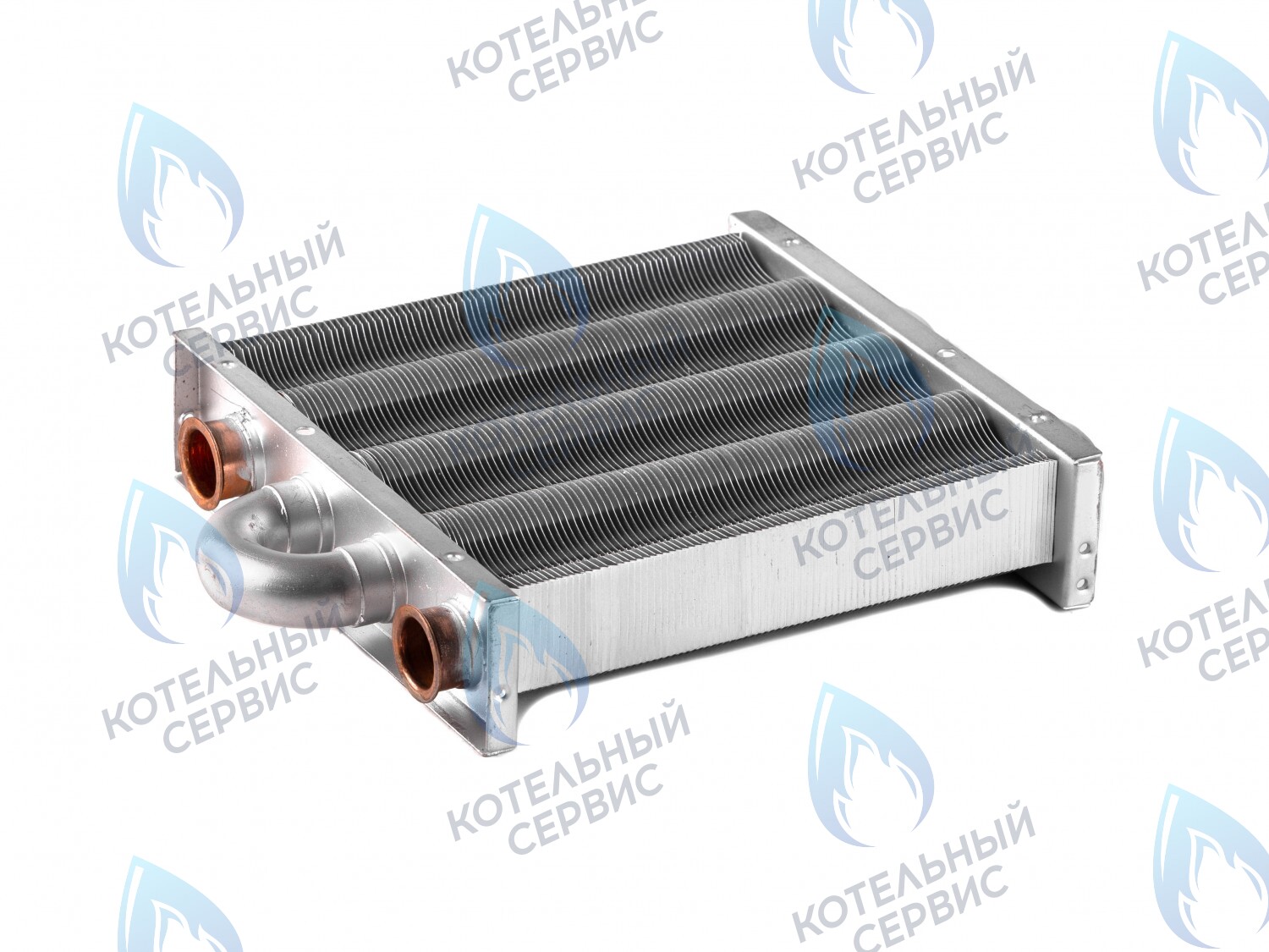 EM021-180 Теплообменник отопления без фитингов (180 мм) 85 FIN (130-200 HSG/ICH/MSC)(3318108610, 3318108640) DAEWOO в Москве