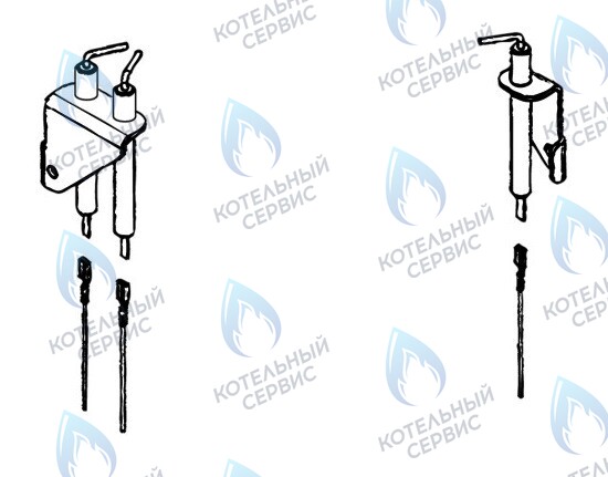 87199051490 Комплект электродов розжига с кабелями U02X-24K/U042-24K/ZSA/ZWA/ZWE BOSCH в Москве