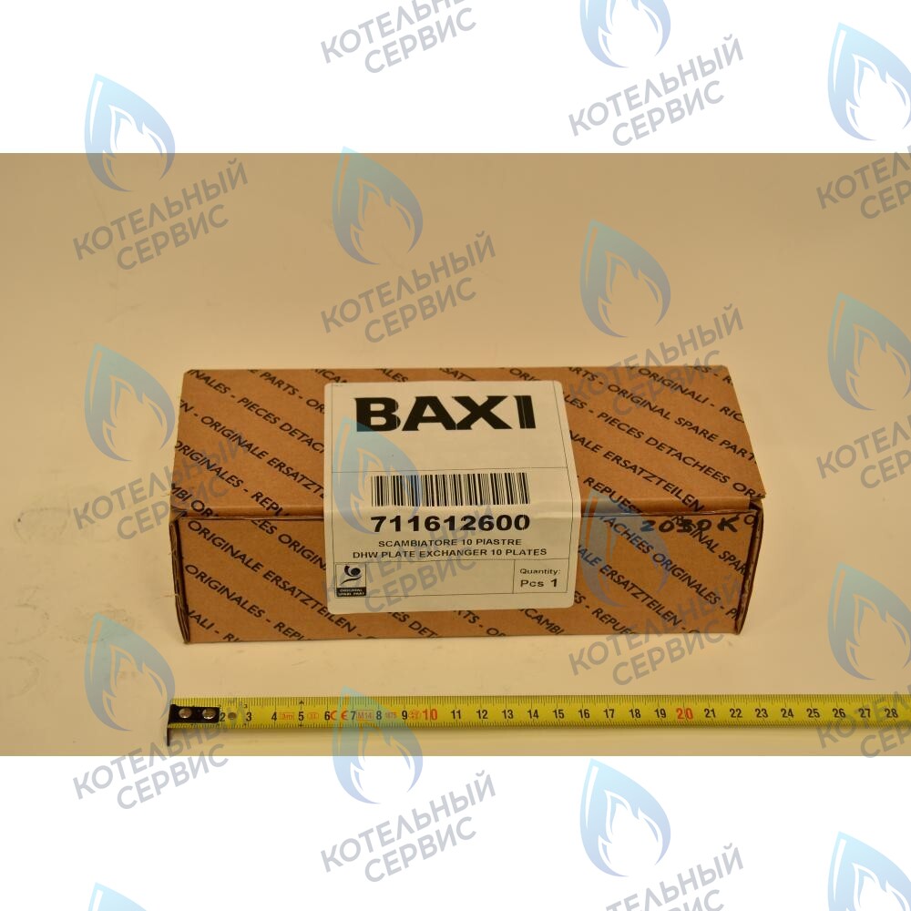 711612600 Теплообменник ГВС 10 пластин  (другой тип) BAXI ECO (3, FOUR) в Москве