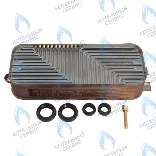 87167719870 Теплообменник JUNKERS BOSCH (8716771039, 8716771040) в Москве