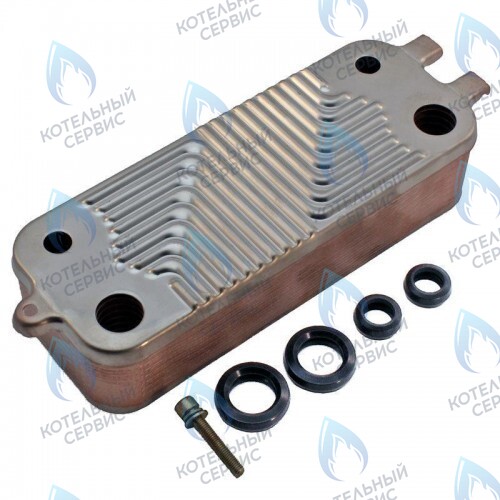 87167719870 Теплообменник JUNKERS BOSCH (8716771039, 8716771040) в Москве