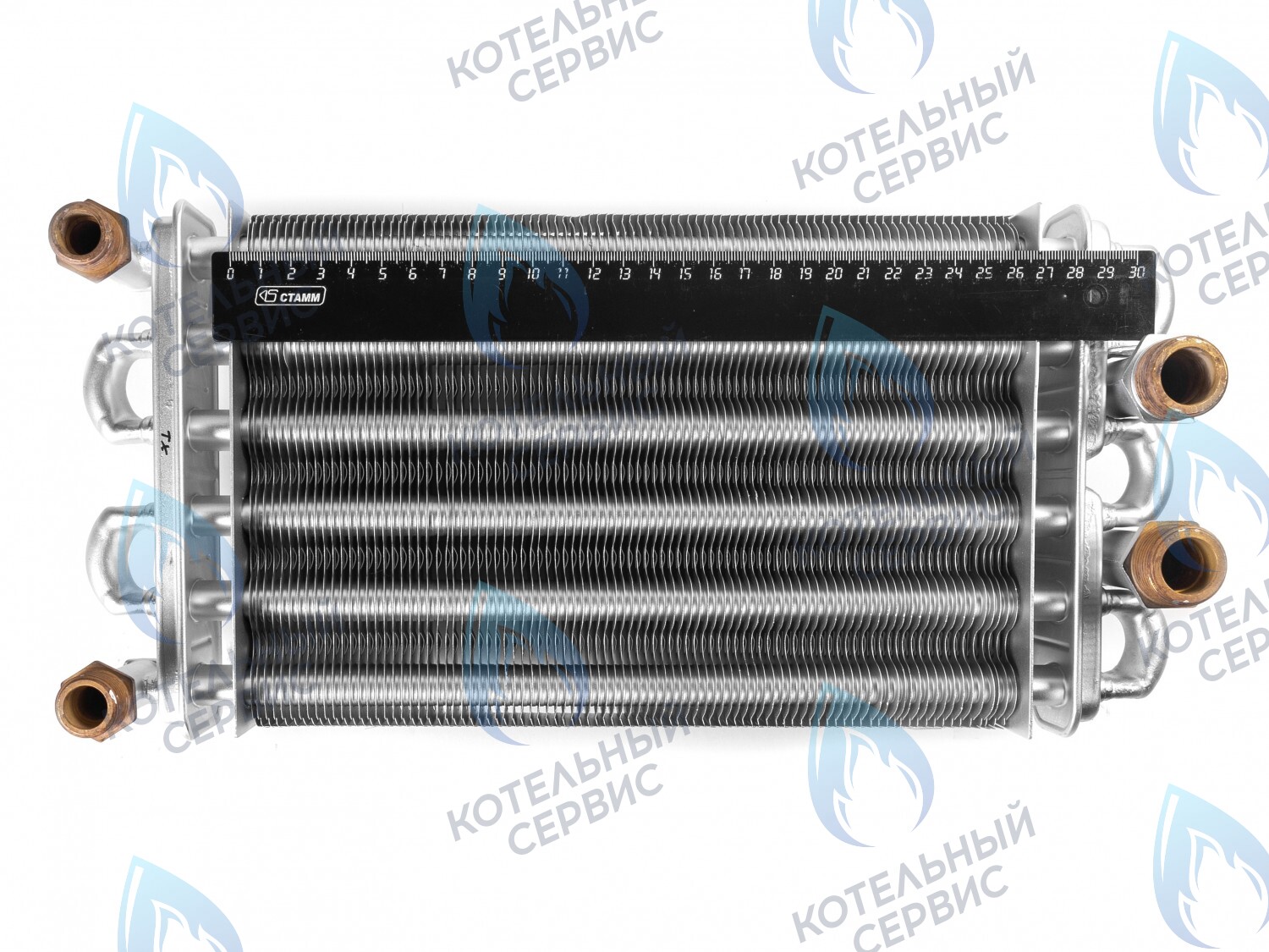 EB002-270 Битермический теплообменник 270мм ARISTON TX/T2 998619 (с двумя отверстиями под датчики температуры) в Москве