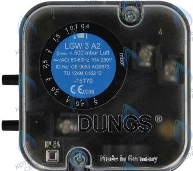 107409 Датчик-реле давления воздуха Dungs LGW 3 A2 Ag-M-V9 st-se (272337) в Москве