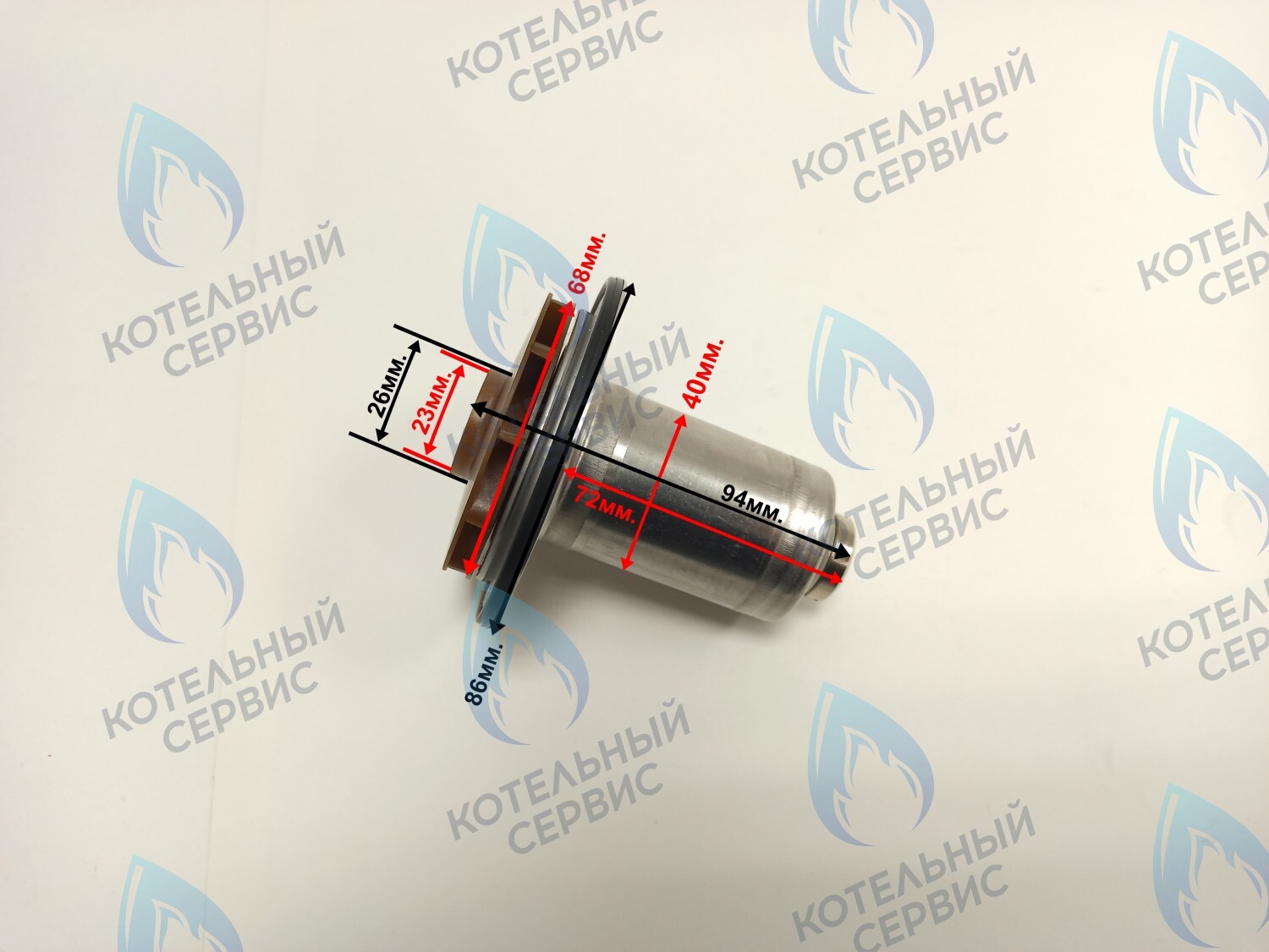PPR-EW23CW-E40-68 Втулка ротор насоса (по часовой стрелки) ERCO 15-50, 95W (подходит под улитку WILO) в Москве