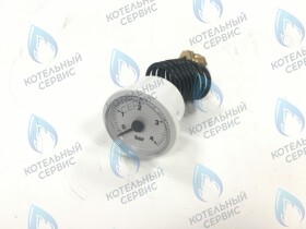 Манометр (черный циферблат) D36,5мм Gazeco, Polykraft, Alpenhoff, Optima Style Roc, Ferroli, KoreaStar, Electrolux, Haier, Hec, BaltGaz, Elsotherm, Oasis, Italtherm