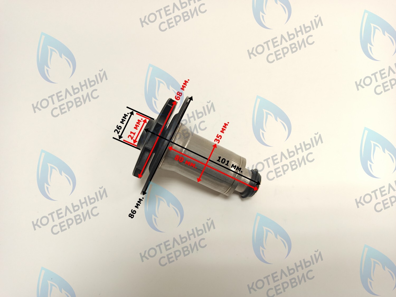 PPR-W21CW-35-04 Втулка ротор насоса (по часовой стрелке) аналог WILO 12/4.1, 12/5, 15/5 (втулка 35мм, колесо 68/21мм) (керам. вал) в Москве