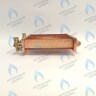 EM021-180-02-Фитинг-Комп Теплообменник отопления с фитингами (180 мм) 85 FIN (130-200 HSG/ICH/MSC)(3318108610, 3318108640) DAEWOO в Москве