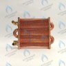 EM021-180-02-Фитинг-Комп Теплообменник отопления с фитингами (180 мм) 85 FIN (130-200 HSG/ICH/MSC)(3318108610, 3318108640) DAEWOO в Москве
