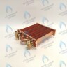 EM021-180-02-Фитинг-Комп Теплообменник отопления с фитингами (180 мм) 85 FIN (130-200 HSG/ICH/MSC)(3318108610, 3318108640) DAEWOO в Москве