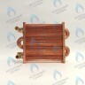 EM021-180-02-Фитинг-Комп Теплообменник отопления с фитингами (180 мм) 85 FIN (130-200 HSG/ICH/MSC)(3318108610, 3318108640) DAEWOO в Москве