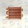 EM021-180-02-Фитинг-Комп Теплообменник отопления с фитингами (180 мм) 85 FIN (130-200 HSG/ICH/MSC)(3318108610, 3318108640) DAEWOO в Москве