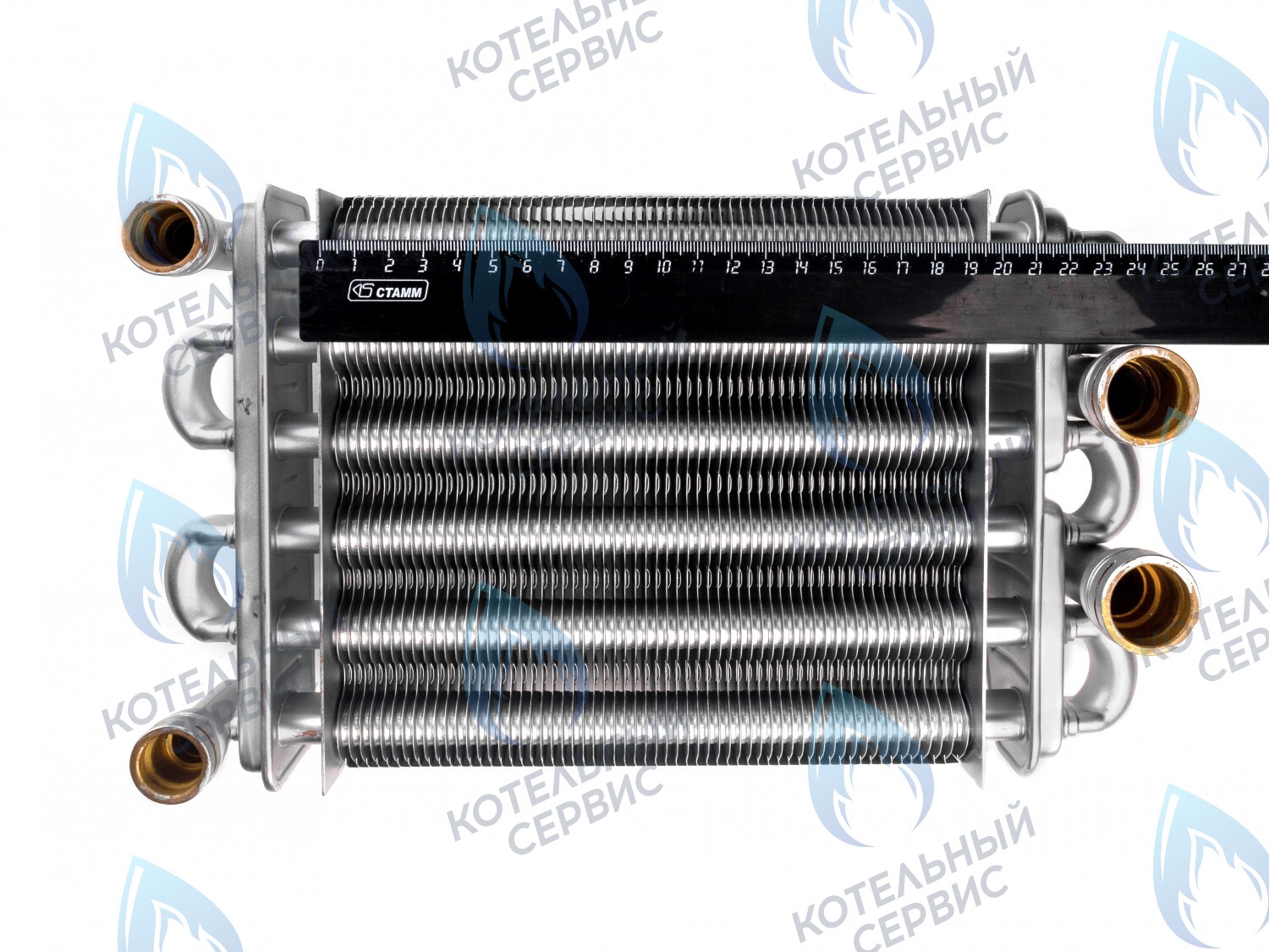 L44919 Би-термический теплообменник 18кВт (198мм трубки 18/12мм для котлов после 07/2013) ROC в Москве