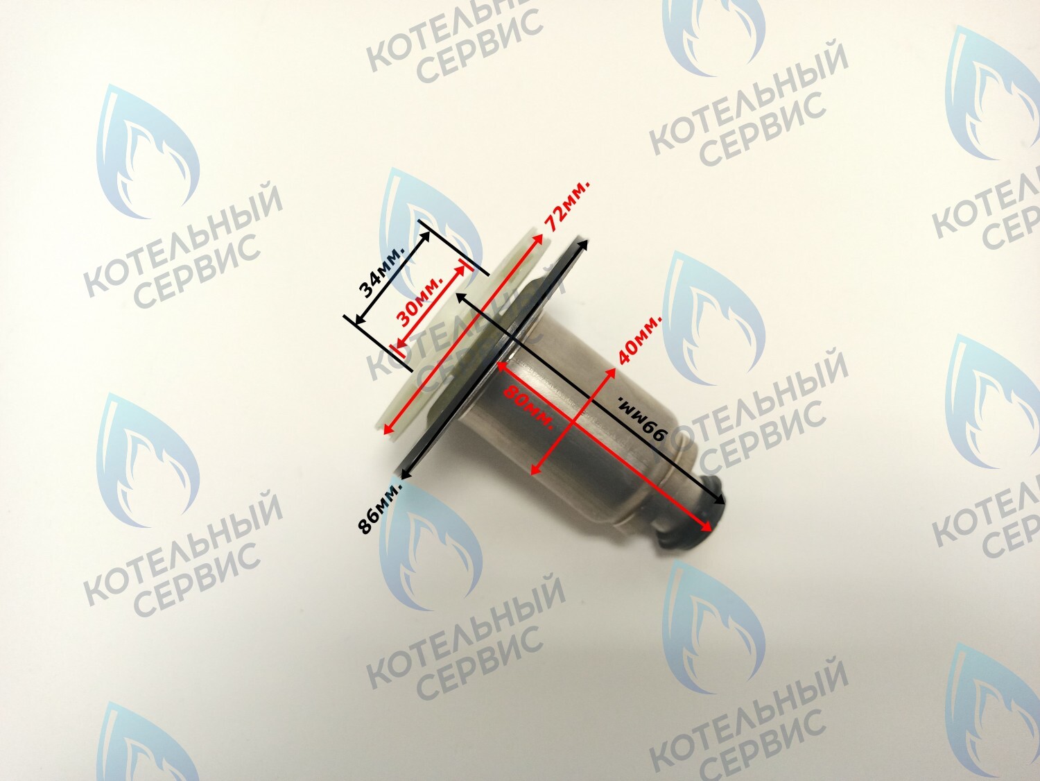 PPR-W30CW-40-02 Втулка ротор насоса (по часовой стрелке) аналог WILO 15/6 (втулка 40мм, колесо 72/30мм) в Москве