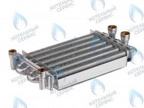 Би-термический теплообменник 24кВт (252мм трубки 18/12мм для котлов после 07/2013) ROC