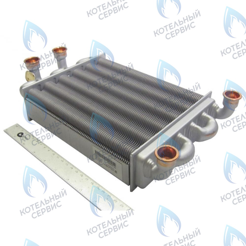 5700520 Теплообменник битермический 225мм four 18F BAXI в Москве