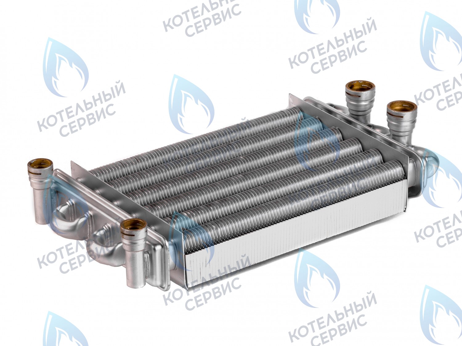 02-4013 Теплообменник битермический 252мм GAZECO  24-Т1/C1 (с 05.2016 г.) в Москве