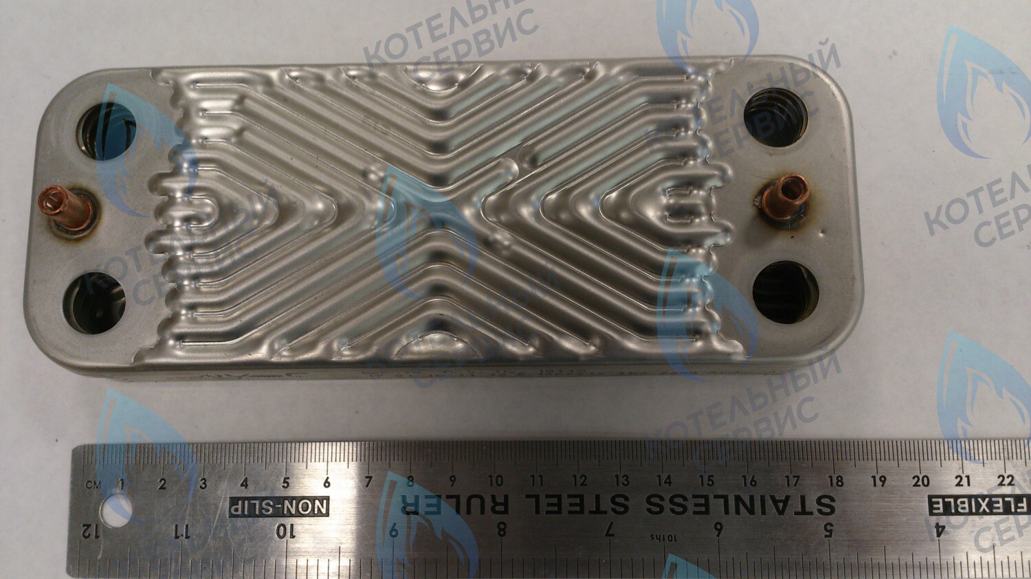 63041310091P Теплообменник ГВС пластинчатый вторичный 10 пластин (PLATE HEAT EXCHANGER) BAXI в Москве