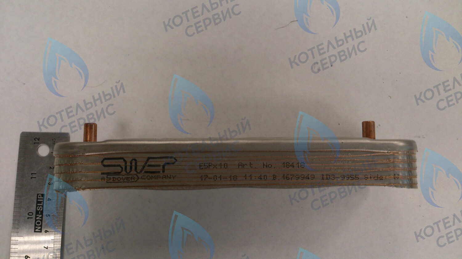 63041310091P Теплообменник ГВС пластинчатый вторичный 10 пластин (PLATE HEAT EXCHANGER) BAXI в Москве