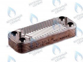 Теплообменник ГВС вторичный 12 пластин  Ferroli, Koreastar (KS90263930)