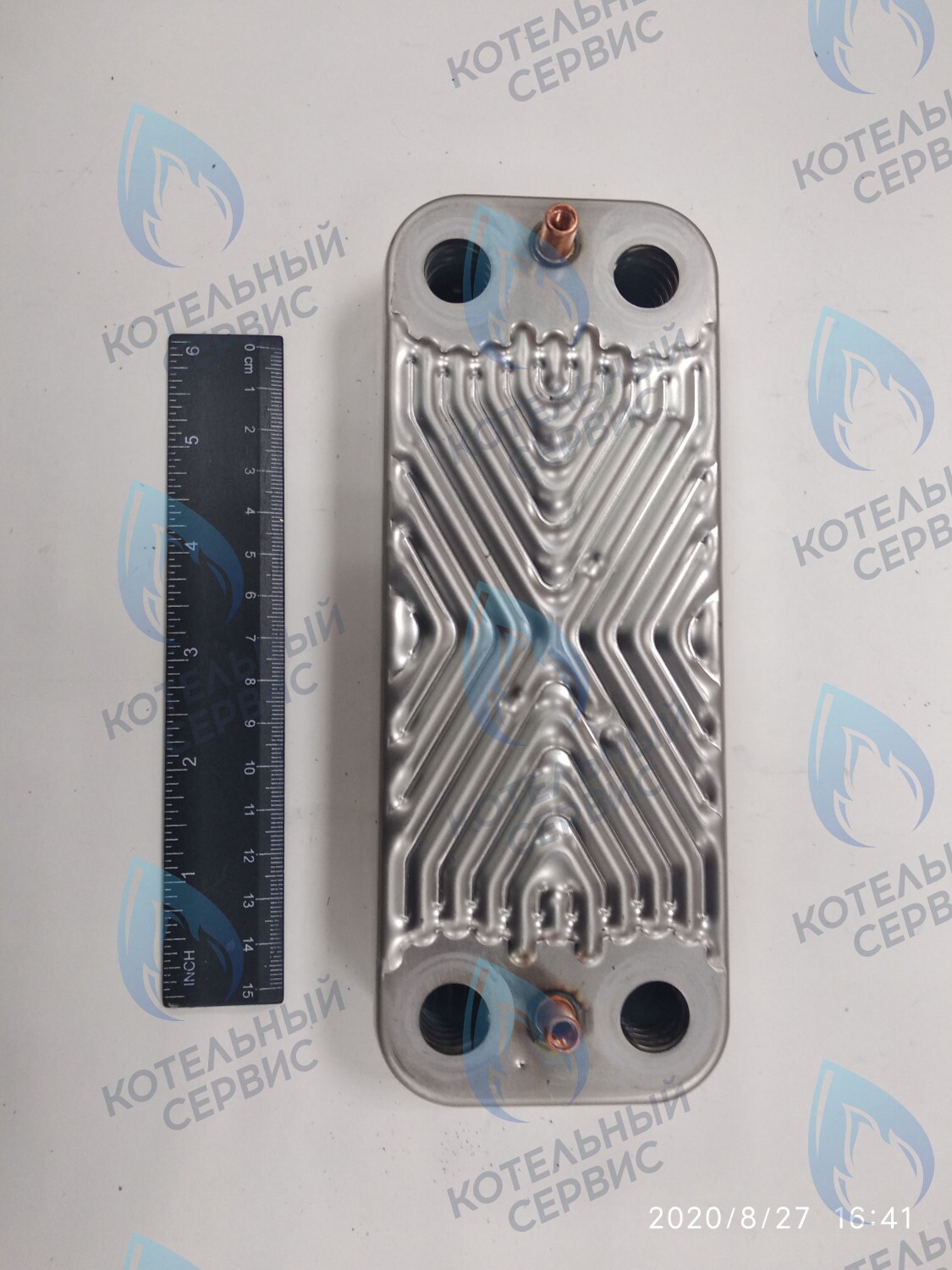 63041310441P Теплообменник ГВС пластинчатый вторичный 14 пластин (PLATE HEAT EXCHANGER) BAXI в Москве