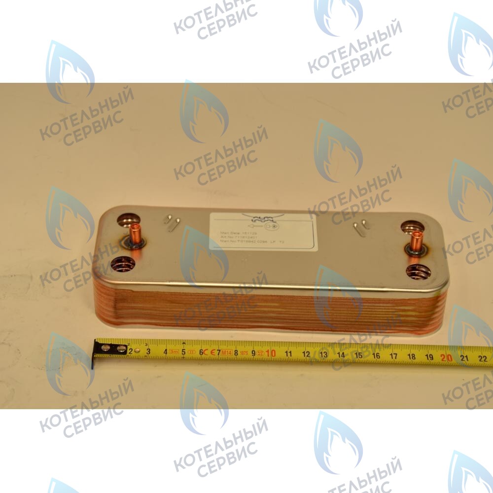 711613000 Теплообменник ГВС пластинчатый вторичный на 14 пластин ( с августа 2014 года) BAXI в Москве