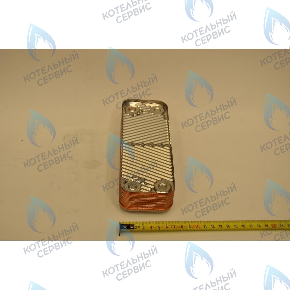 711613000 Теплообменник ГВС пластинчатый вторичный на 14 пластин ( с августа 2014 года) BAXI в Москве