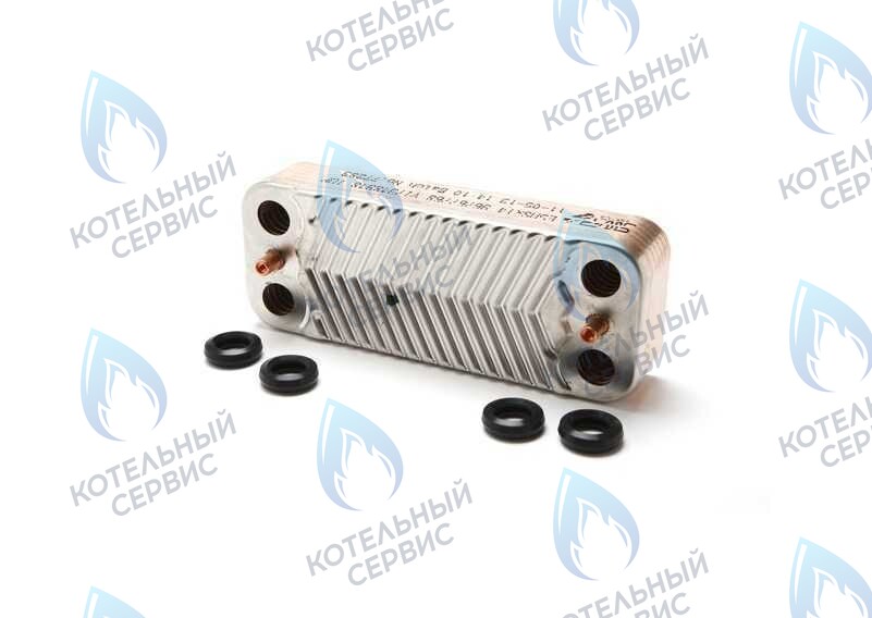 7875504 Теплообменник пластинчатый Viessmann Vitopend 100 WH1D, Vitodens 100 WB1B, WB1С 14 пластин в Москве