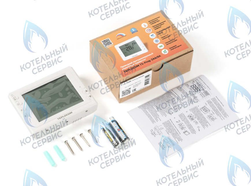 912 Термостат комнатный TEPLOCOM TS-Prog-2AA/8A в Москве