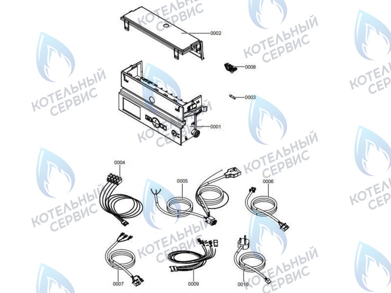 7859849 Блок управления (контроллер арт. 7856853) Vitopend 100-W A1JB / A1HB Viessmann в Москве