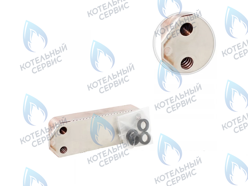 7822799 Теплообменник пластинчатый (вторичный) 14 пластин для котлов Viessmann Vitopend 100-W WH0A в Москве