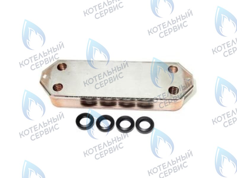 7822799 Теплообменник пластинчатый (вторичный) 14 пластин для котлов Viessmann Vitopend 100-W WH0A в Москве