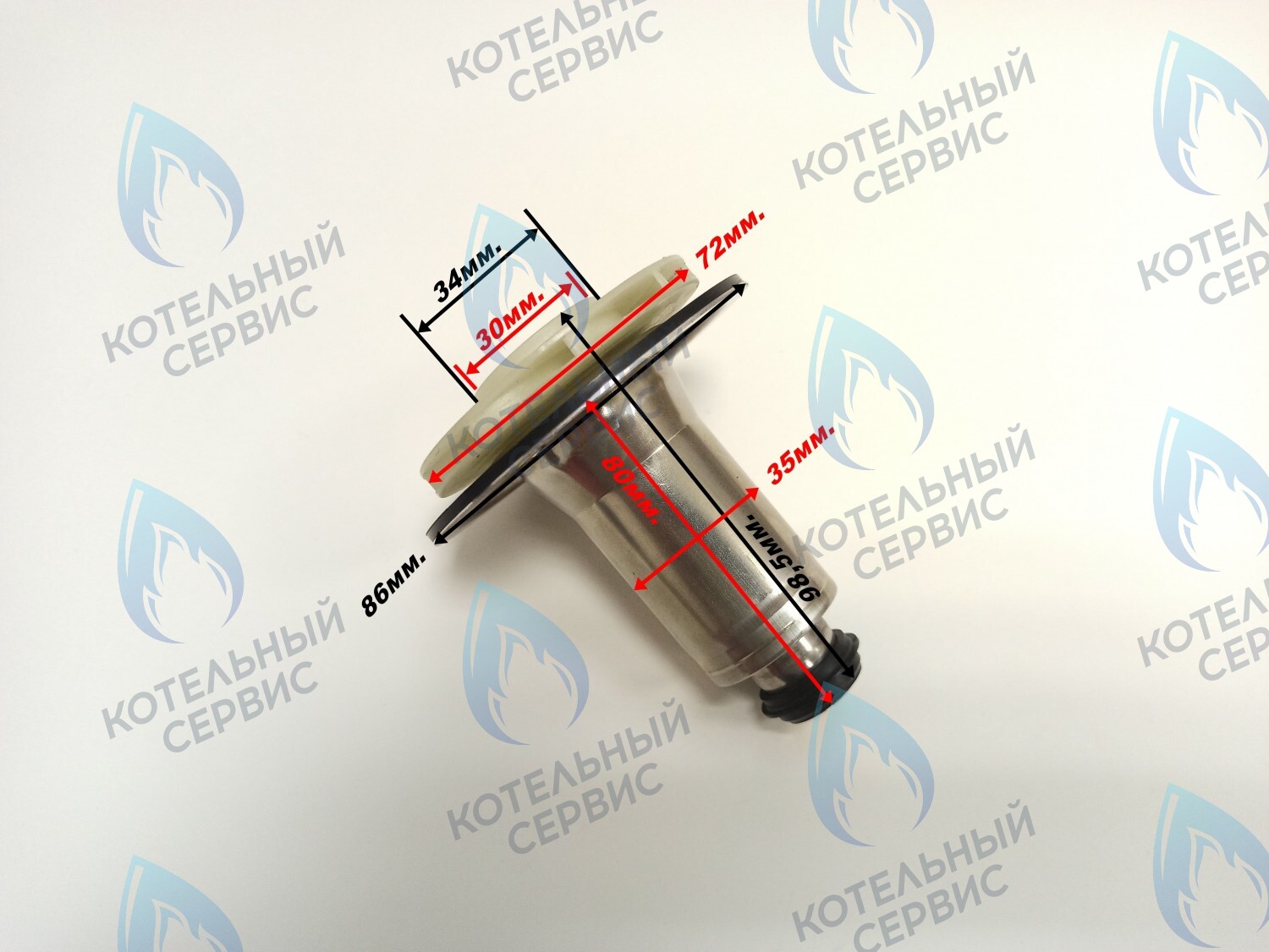 PPR-W30CW-35 ОРИГИНАЛ Втулка ротор насоса (по часовой стрелке) WILO 12/4.1, 12/5, 15/5 (втулка 35мм, колесо 72/30мм) в Москве