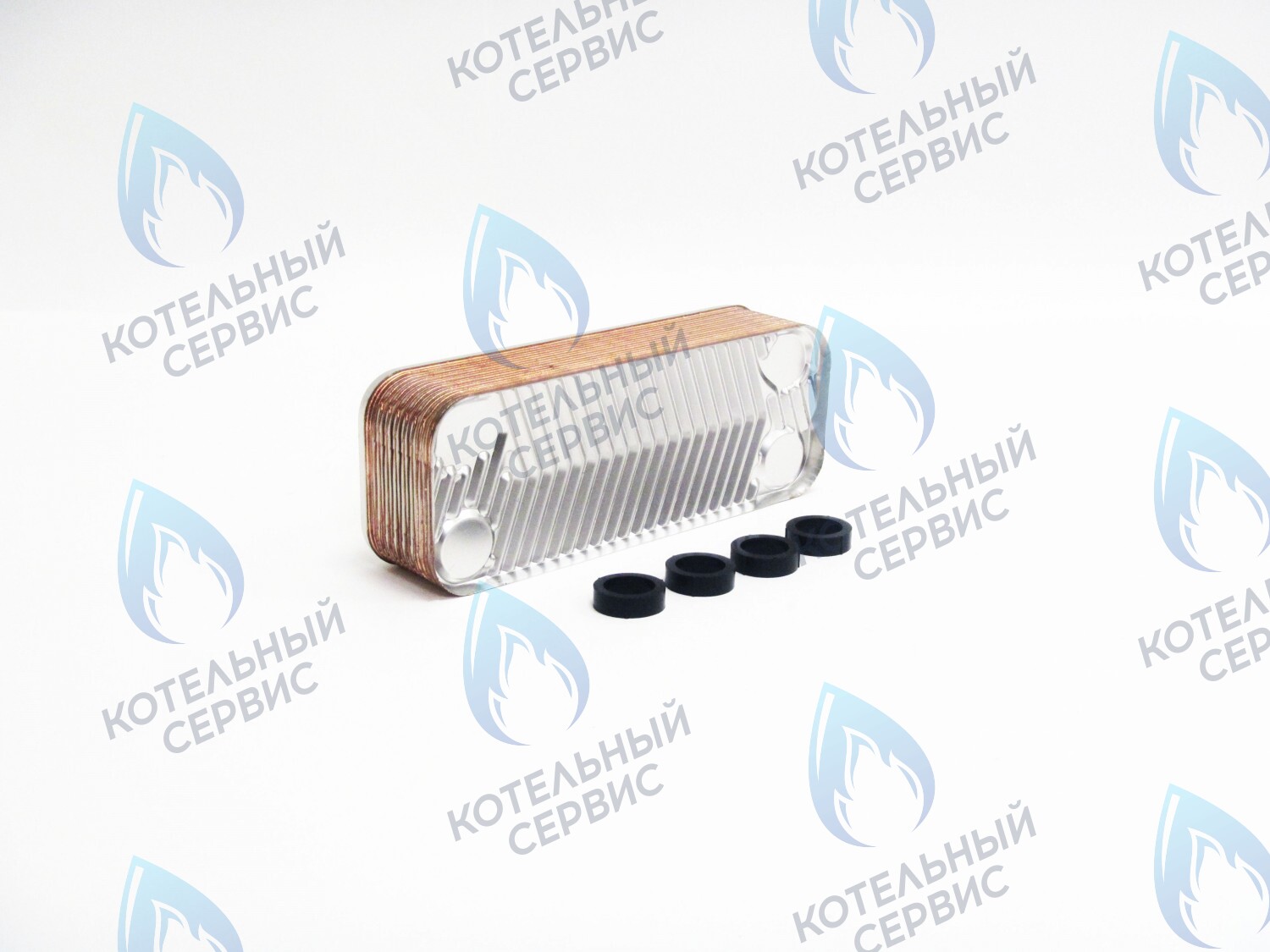 39820910 Теплообменник вторичный KIT SCAMBIATORE 16P 39820910 FERROLI в Москве