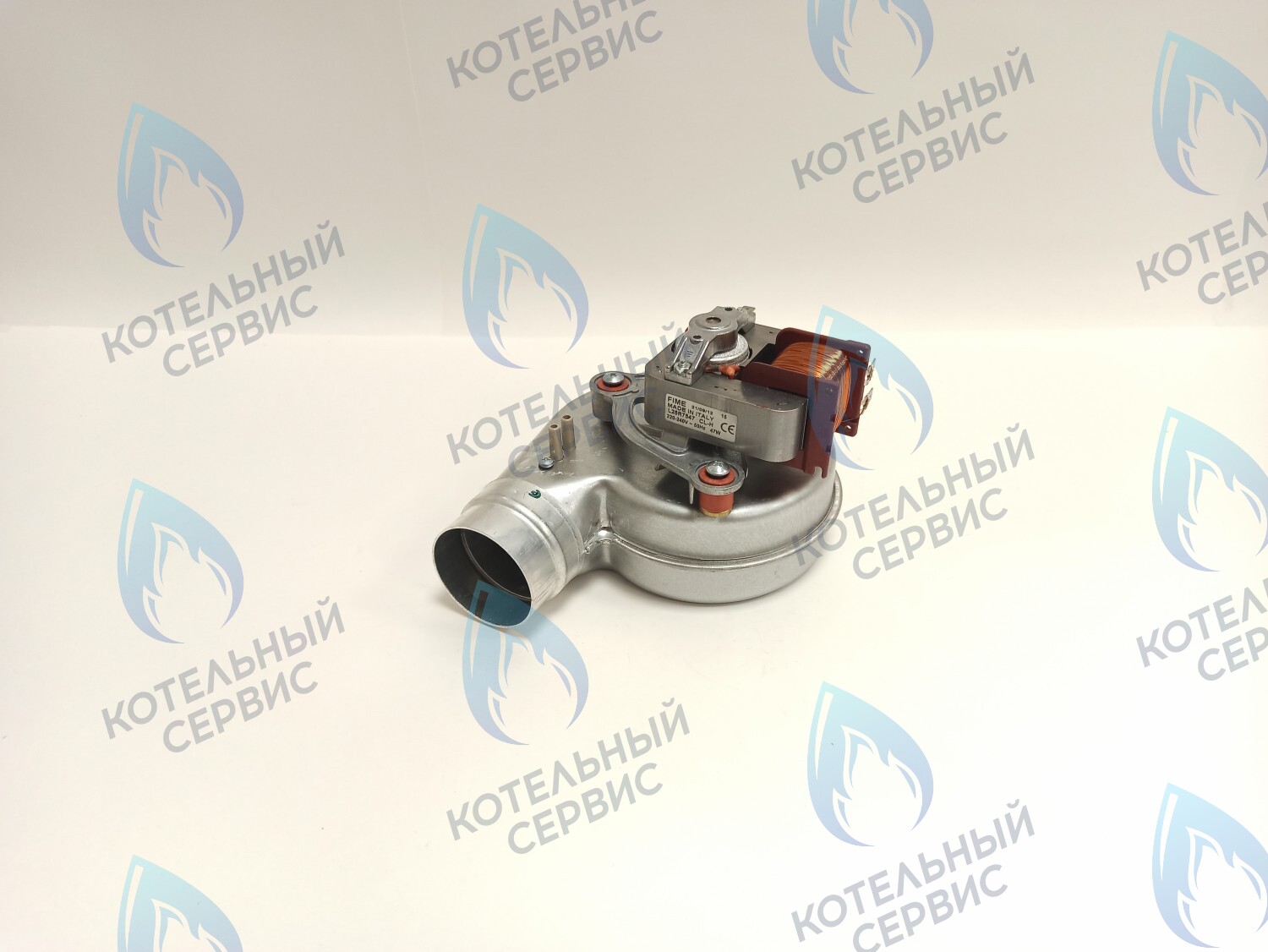 07-5002 Вентилятор для котлов 30 кВт Polykraft Alpine Light с коричневыми патрубками отбора (47W) в Москве