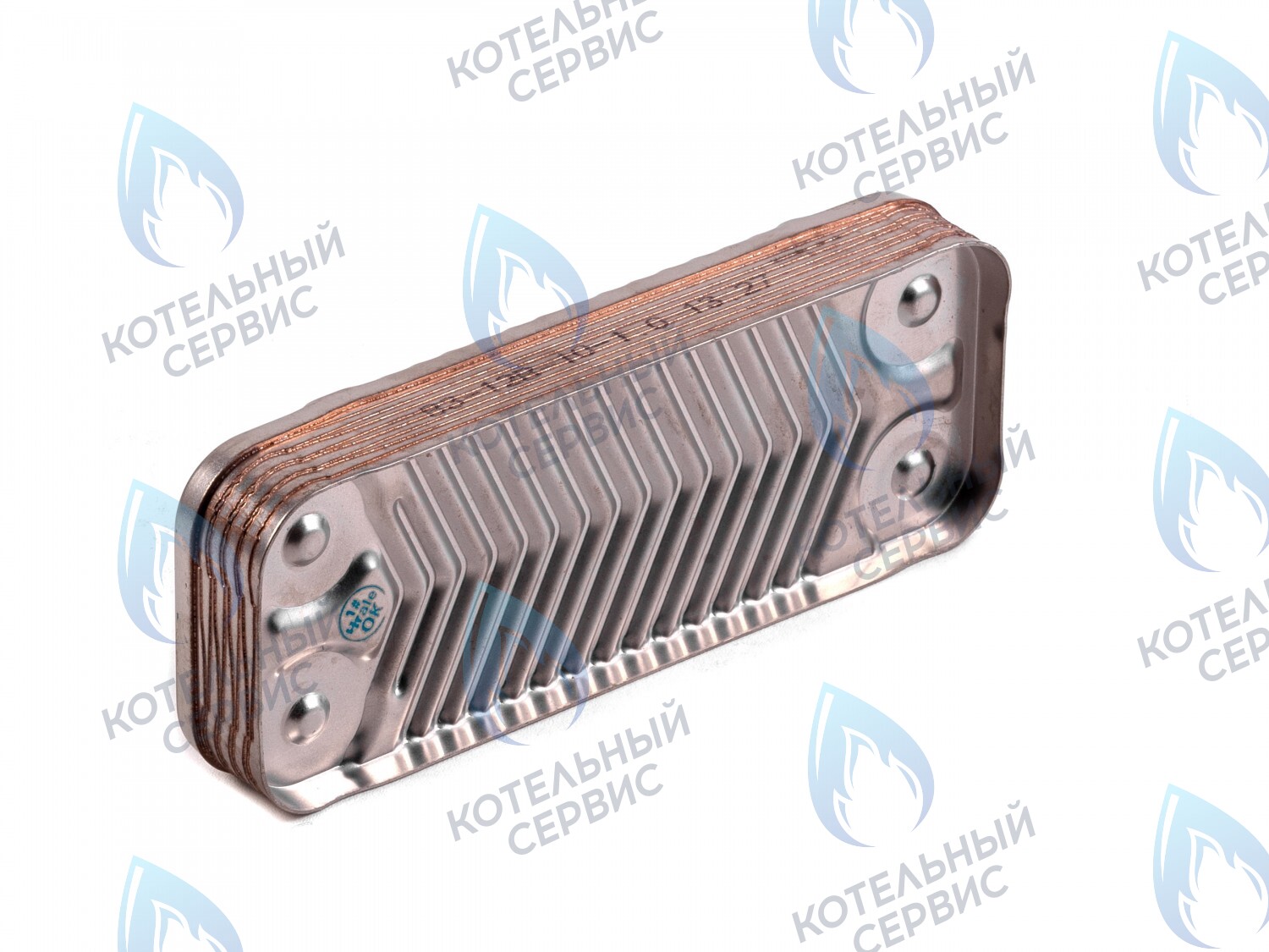 L47242 Вторичный теплообменник（ГВС）18кВт optima (10 пластин, для котлов после 07/2013) (по диагонали) ROC в Москве