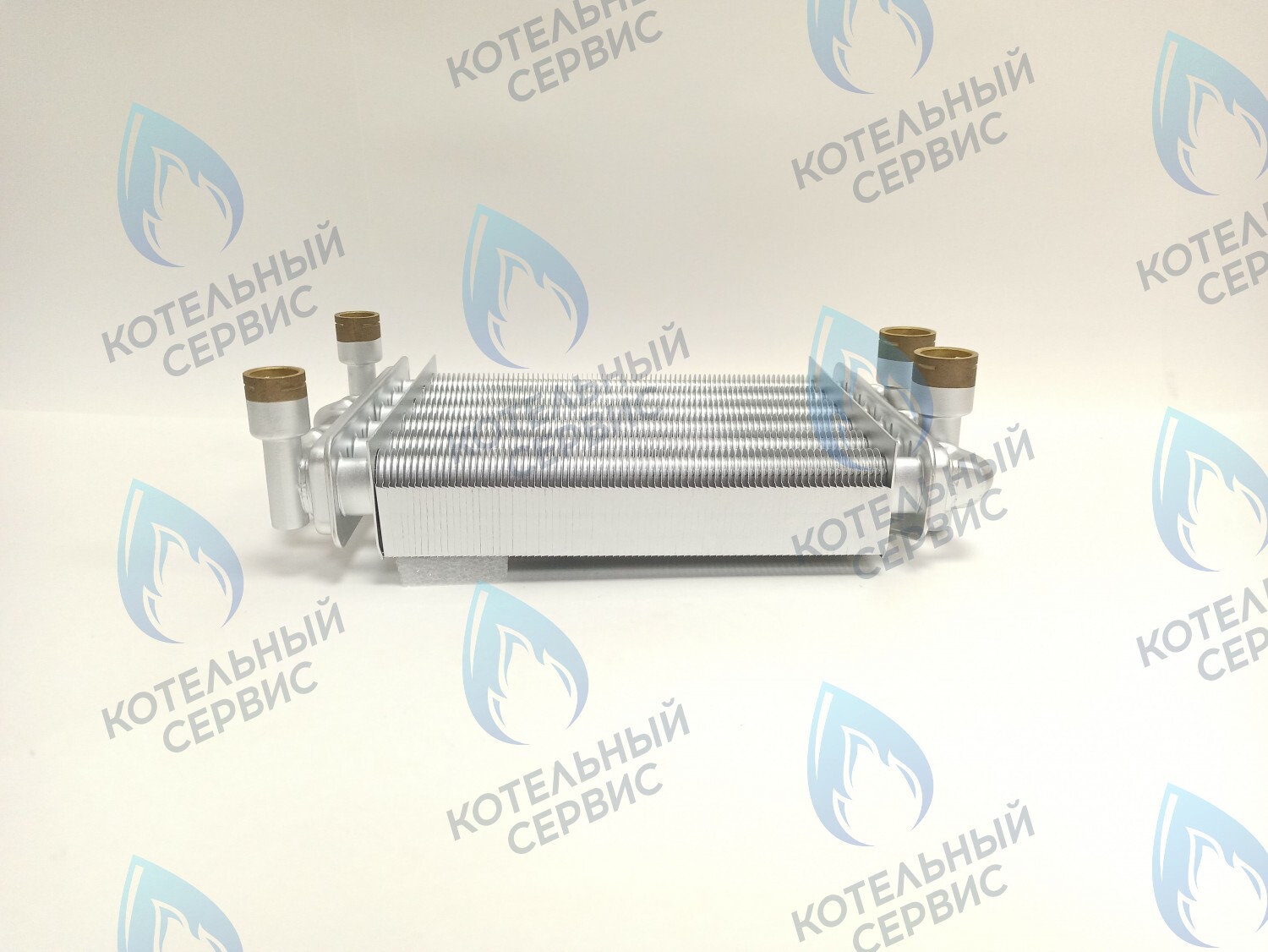 EB011-230 Теплообменник битермический 230мм 18кВт Gazlux Economy 18-T-1/-С-1 (02-2001) в Москве