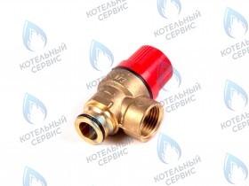 Сбросной клапан 3 бар металл (под болт) (Baxi ECO Four, PROTHERM Пантера 17)