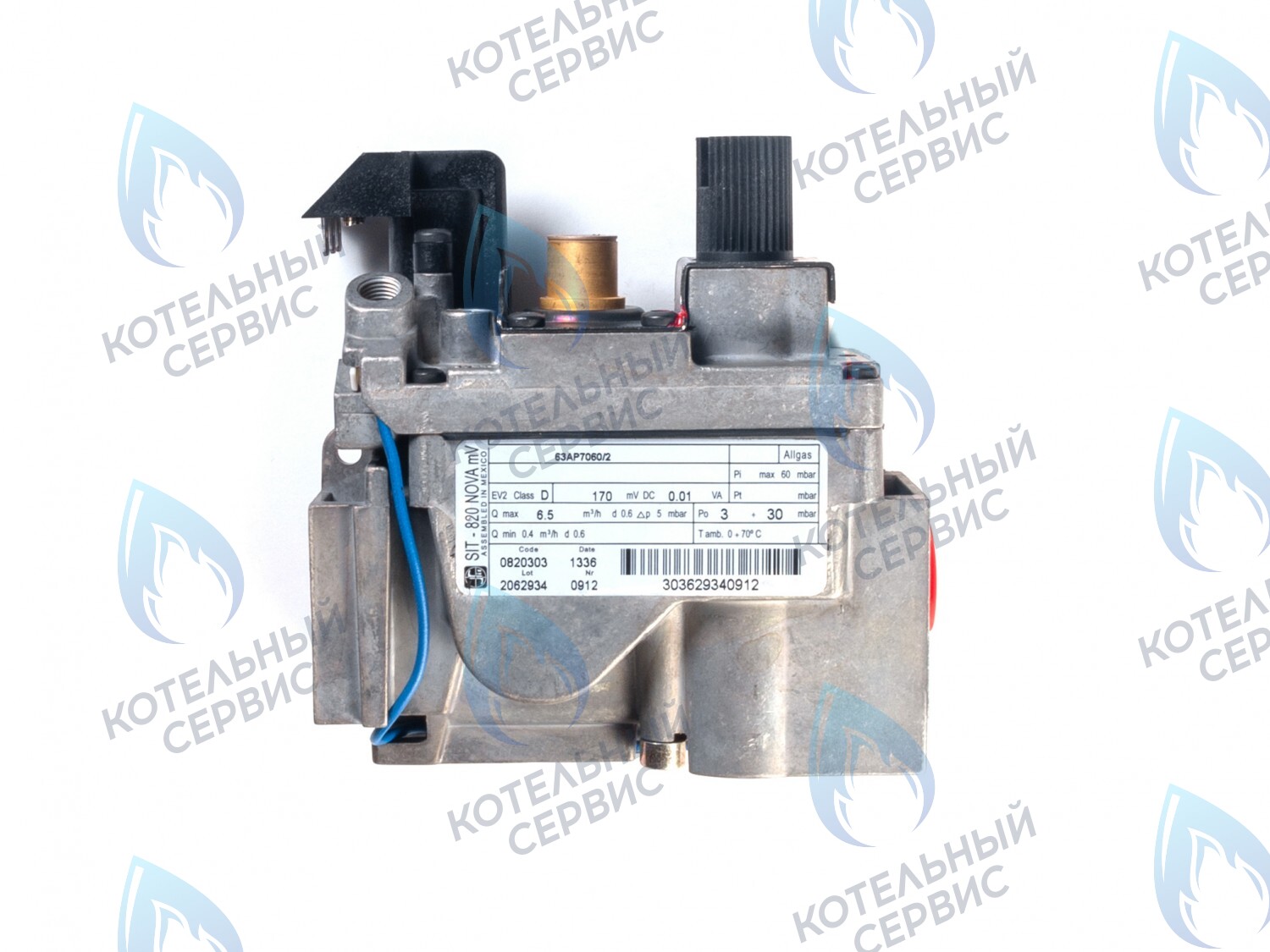 GV103 Газовый клапан SIT NOVA 820 mV 0.820.303 (0820303) под милливольтовый генератор Protherm (0020027516), LEMAX (014103), ALPENHOFF (151820303), FERROLI (39849620), ELECTROLUX (820303), ALPHATHERM в Москве