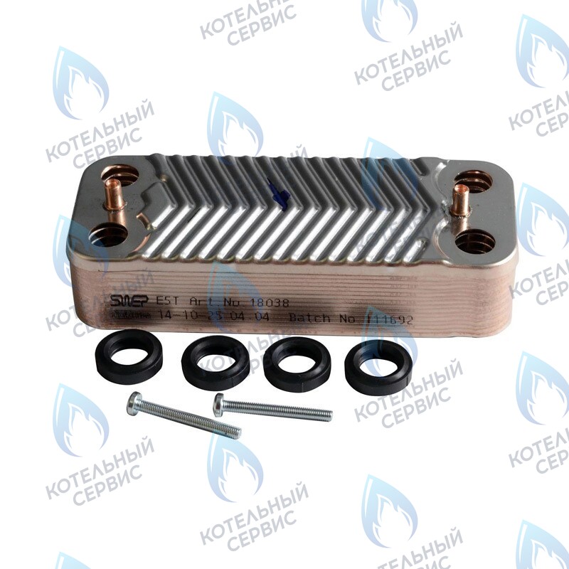 7825534 Пластинчатый теплообменник 14 пластин Viessmann Vitopend WH1B 30 кВт в Москве