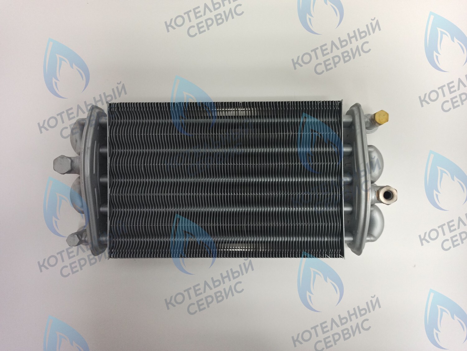 EB051-270-V Битермический теплообменник VALMEX FONDITAL, NOVA FLORIDA, ALPHATHERM,  PROTHERM (в комплекте есть заглушка для одного отверстия) 6SCAMBIM03, 0020025297 в Москве