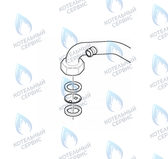 0020049665 Предварительное сопло 2x5,50 VAILLANT в Москве